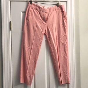 Rose Colored J. Crew Factory Cropped Pants.